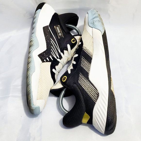 Adidas D.O.N Issue #1 Spiderman Edition Sneakers White/Black EH2434 Men's Size 6 - Picture 4 of 10